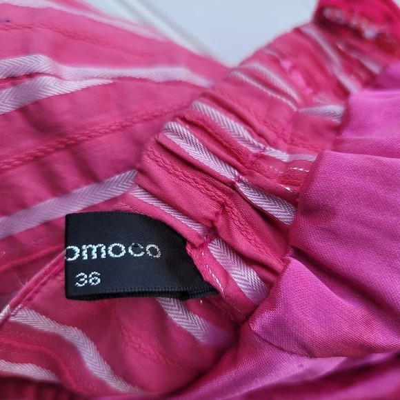 Momoco Dress Women Pink Strapless Short Stretch Casual Basic Zip Eur 36 Lined XS - Picture 7 of 9